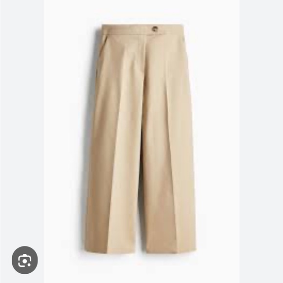 H&M Tan Wide-Leg Pants - Picture 2 of 4